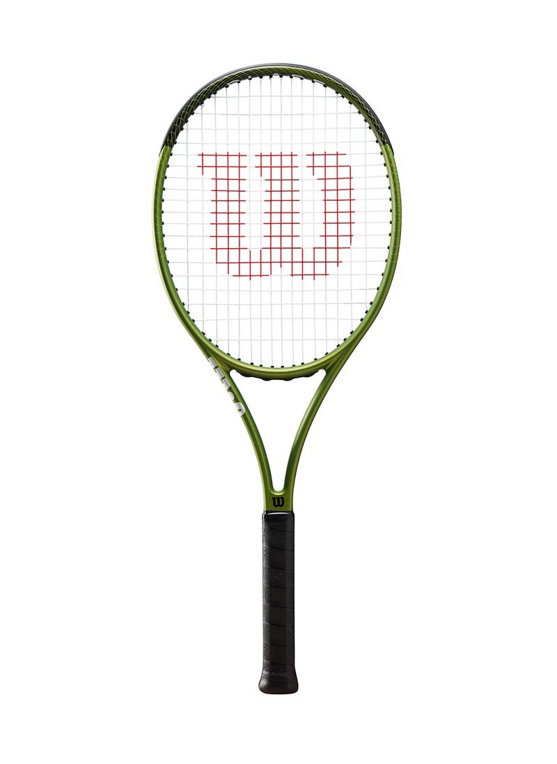 Blade Feel 100 Tennis Racket, 16x19, Adults, Beginners/ Intermediate - Green/ Black