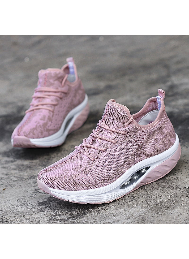 Plus Size Womens Fashion Sneakers Air Cushion BreathableZJW-2085 Pink ZJW-2085 Pink