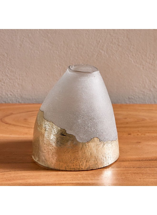 Erton Foiled Glass Vase 12 x 10 x 13 cm