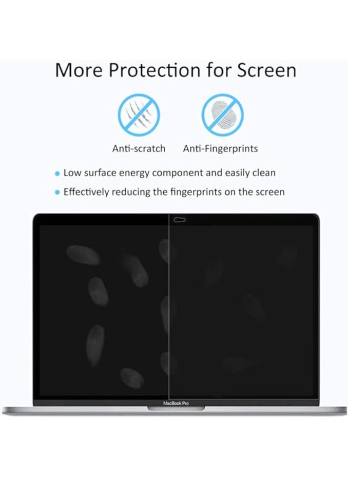 2-Pack Screen Protector for 2020-2018 Macbook Air 13 inch (Model A1932/A2179/A2337 M1 Chip) & 2020-2016 Macbook Pro 13 inch (Model A2289/A2251/A2159/A1706/A1989/A2338 M1 Chip) (Crystal Clear)