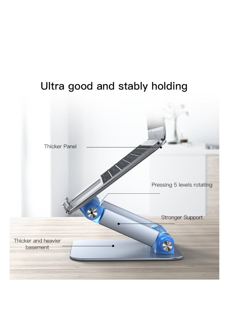 New Technique Compound Aluminum Alloy Folding Design Multi Angle Laptop Stand