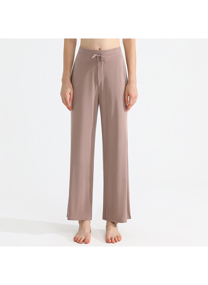 PLUS Modal Wide Leg Yoga Pants Elastic Drawstring YDK09 lotus root lotus powder