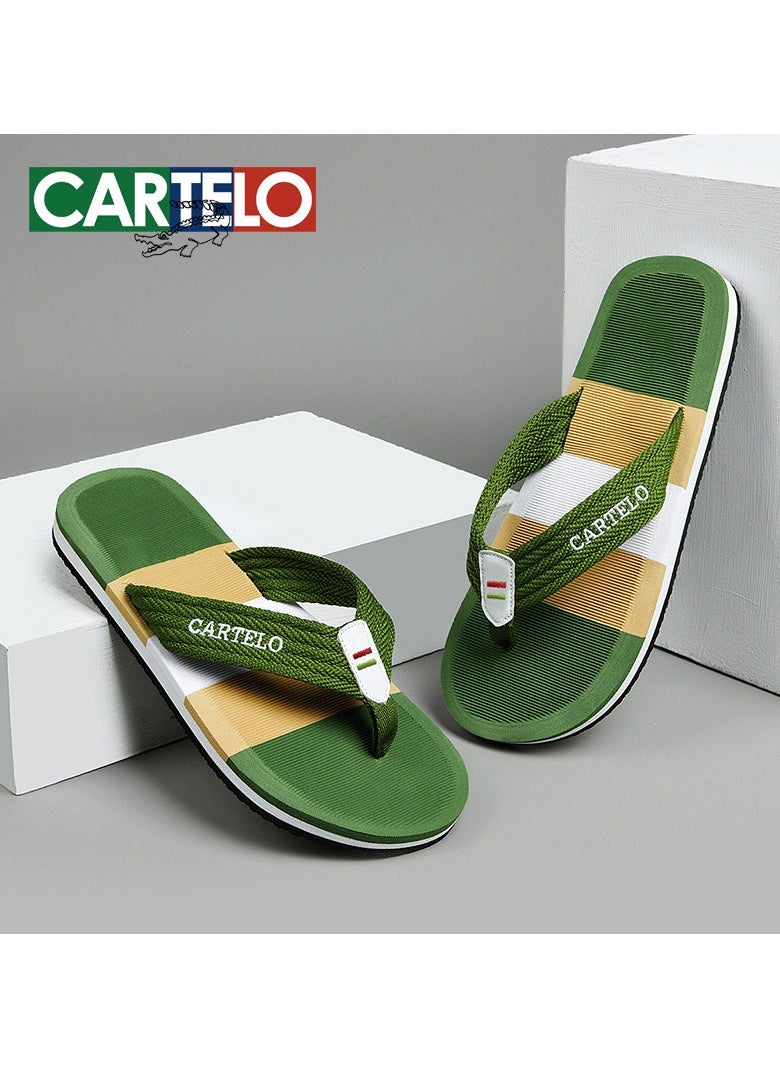 New CARTELO Genuine Leather Open Toe Sandals Top Layer Leather Summer Slippers