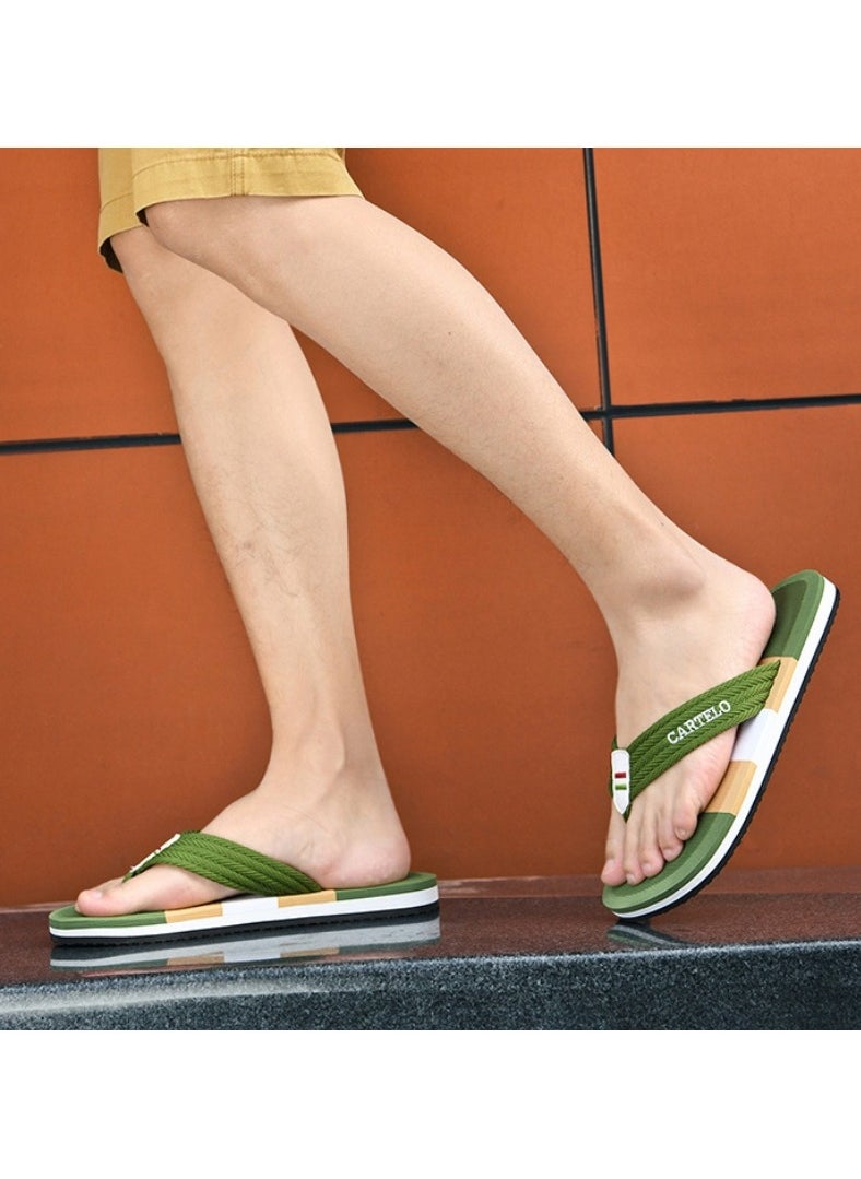 New CARTELO Genuine Leather Open Toe Sandals Top Layer Leather Summer Slippers