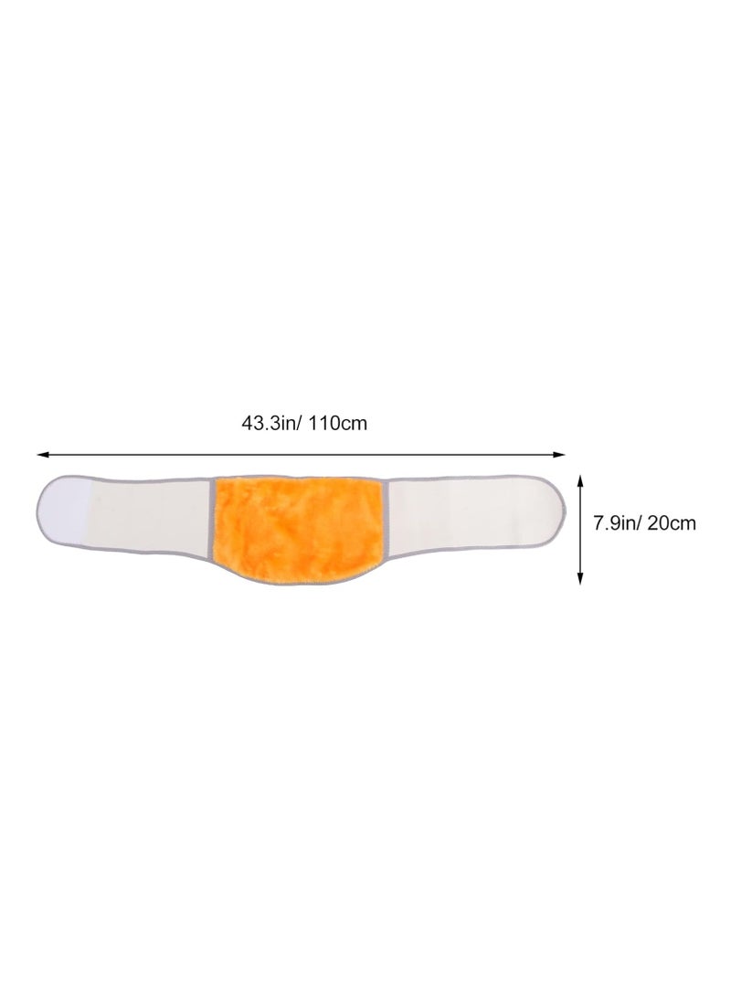 Excefore Men Women Winter Thicken Thermal Plush Waist Warmer Lumbar Support Belt Cozy Warm Abdominal Protector Stomach Body Wrap Band Back Brace Kidney Binder Size M