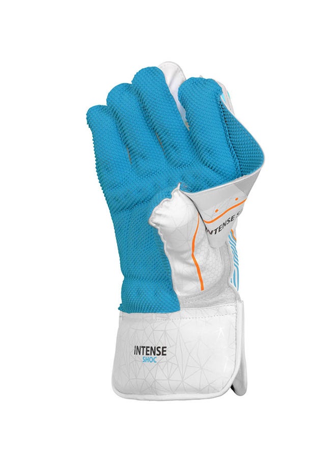 Intense Shoc Cricket Wicket Keeping Gloves | Size: Mens | For Mens | Material: Pvc  | Made from quality PVC cuffs | Rubber grip in palm facing