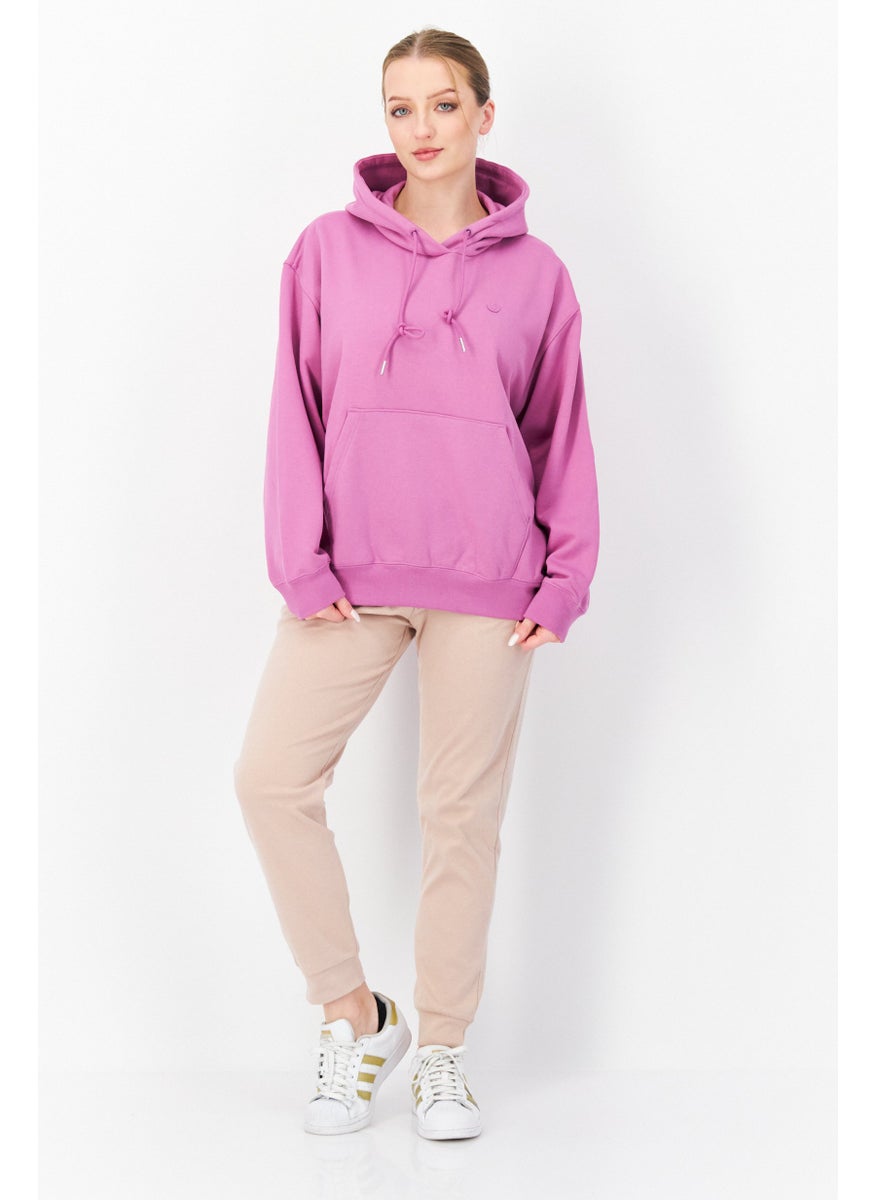 Women Sportswear Fit Long Sleeve Outdoor Hoodie, Purple