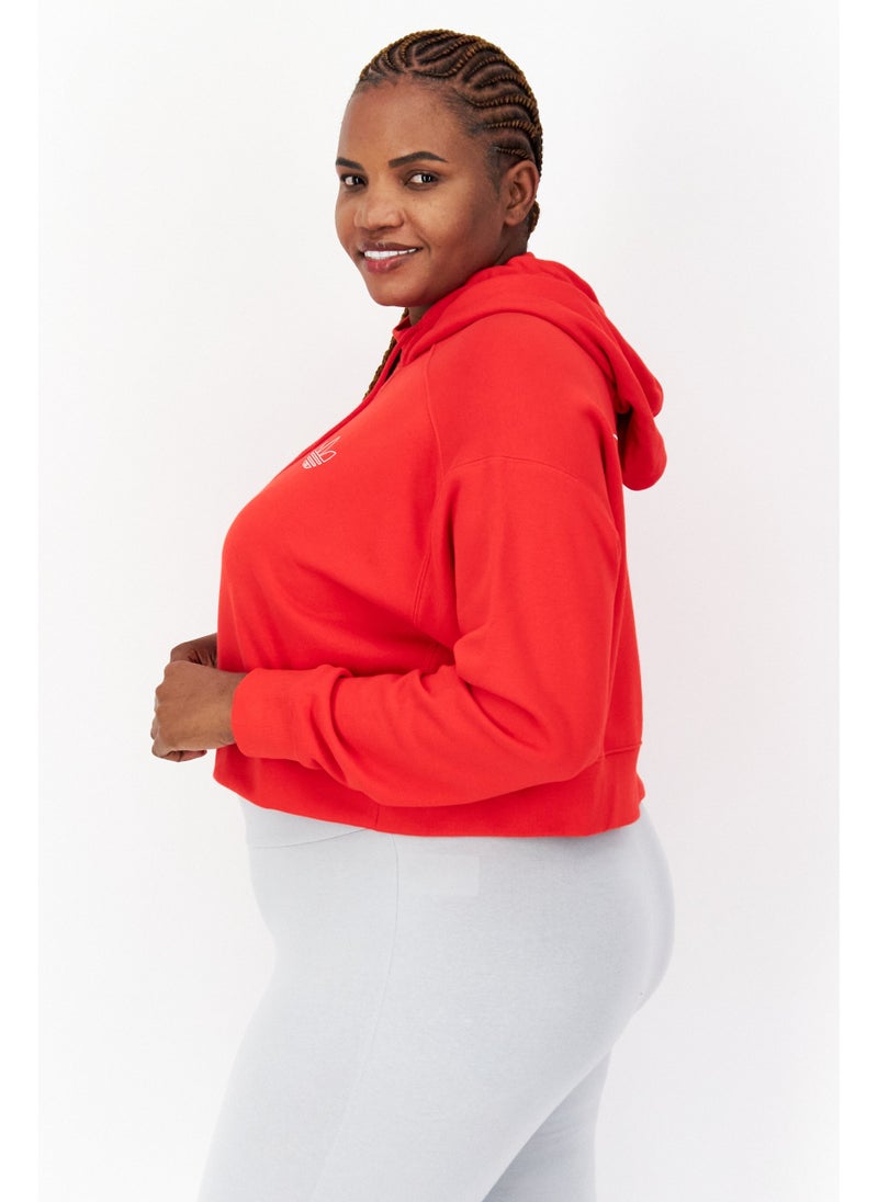 Women Sportswear Fit Training Hoodie, Red