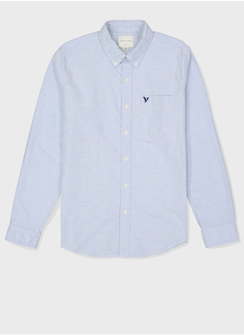 Button Down Flex Fit Shirt