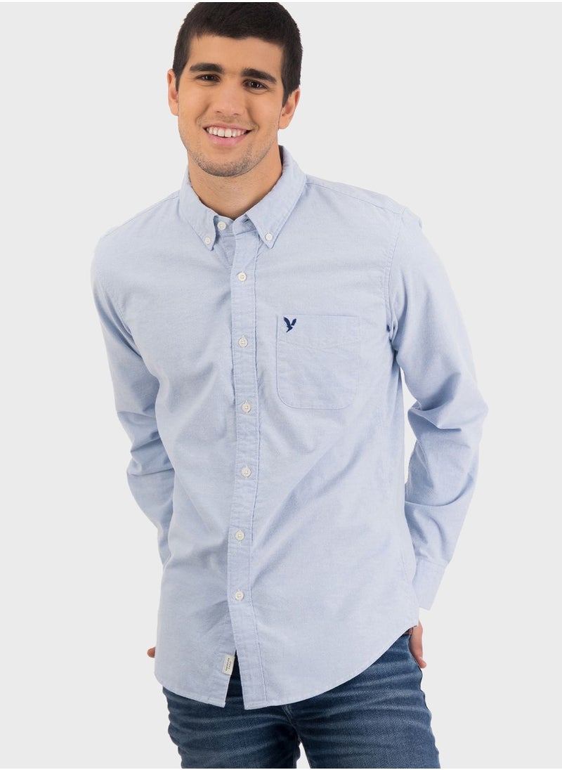 Button Down Flex Fit Shirt