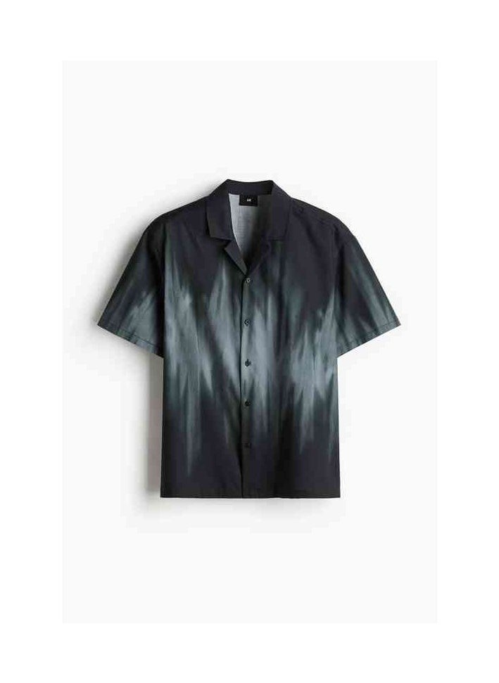 HM Autumn New Casual Loose Short Sleeved Shirt