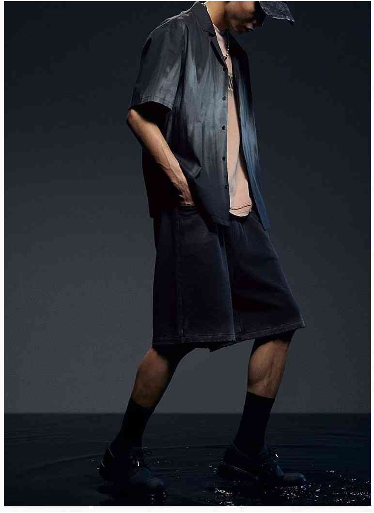 HM Autumn New Casual Loose Short Sleeved Shirt