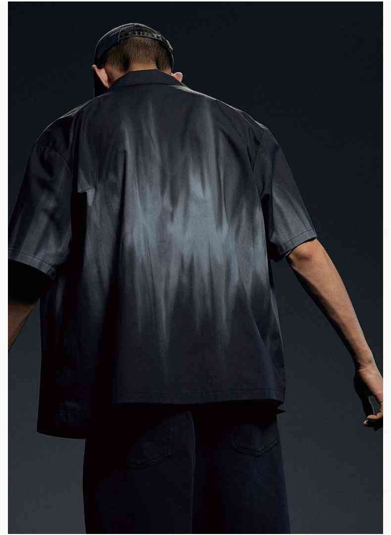HM Autumn New Casual Loose Short Sleeved Shirt