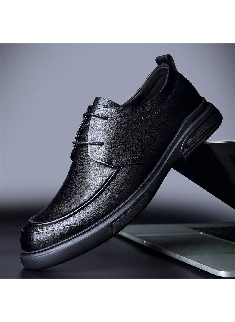 Summer Mens Hollow-Out Formal Leather ShoesBlack Four Seasons (first layer cowhide) Black Four Seasons (first layer cowhide)