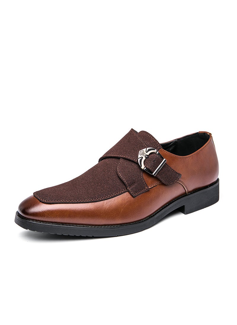 Elegant Large-Size Mens Formal Leather ShoesXRS-8652 Brown XRS-8652 Brown