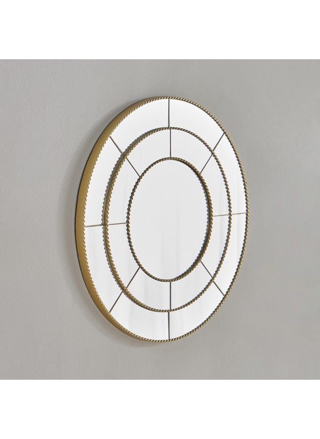 Brecklyn Round Decorative Mirror 40 x 40 x 1.8 cm