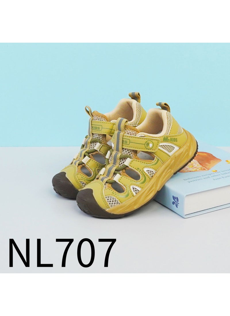 Breathable Boys Sandals 2024 Summer Sports Shoes Khaki