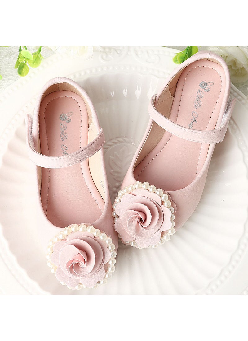 Girls Princess Dress Leather Shoes Spring Autumn Pink
