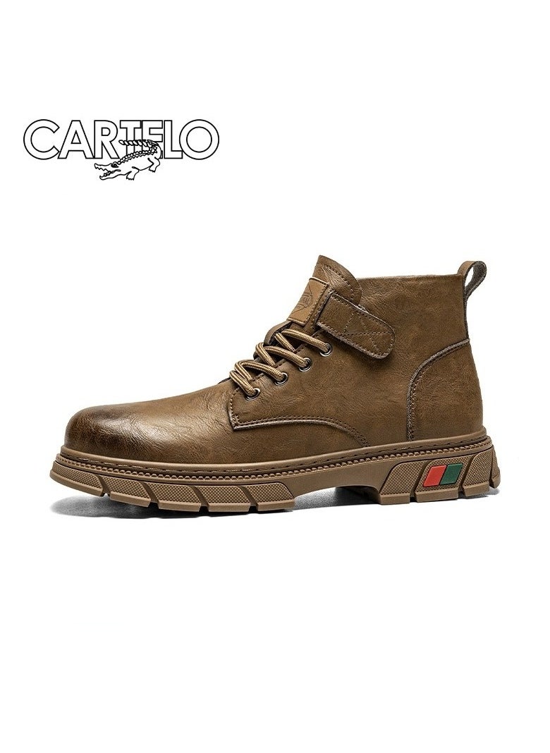 New CARTELO Fashion High Top Outdoor Work Boots