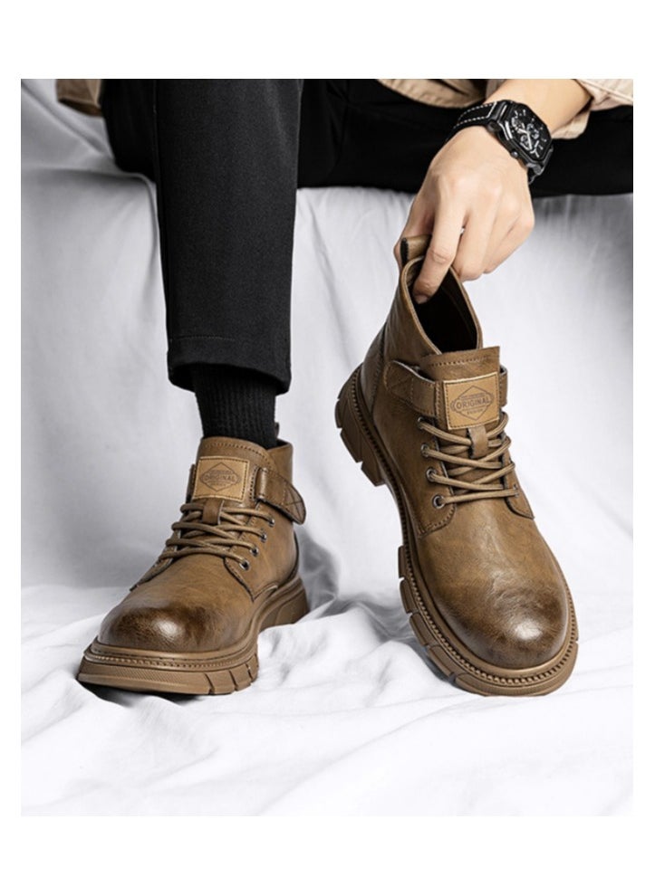 New CARTELO Fashion High Top Outdoor Work Boots