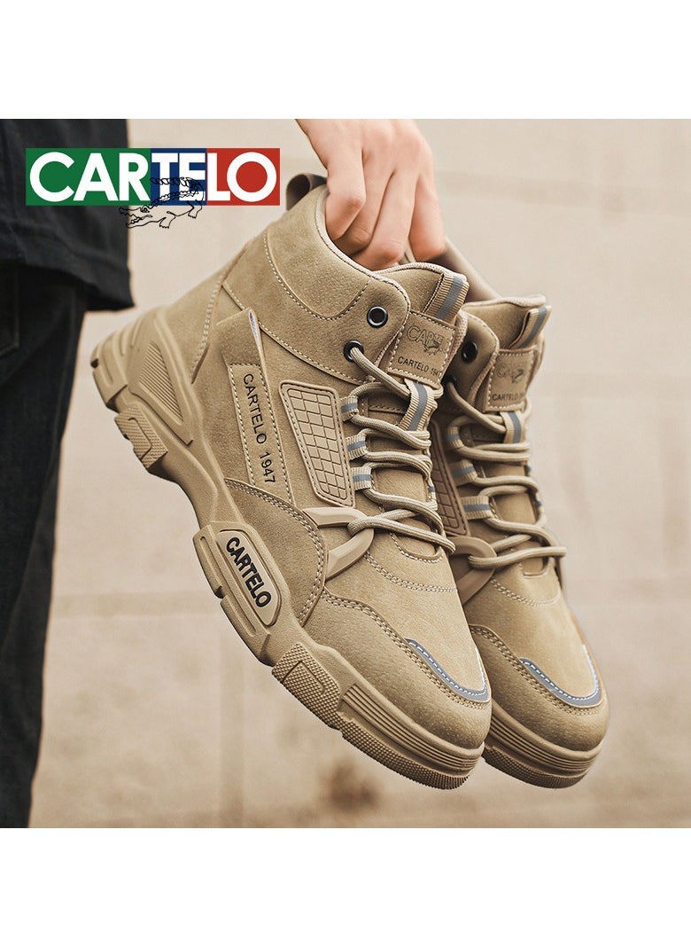 New CARTELO Fashion High Top Outdoor Work Boots