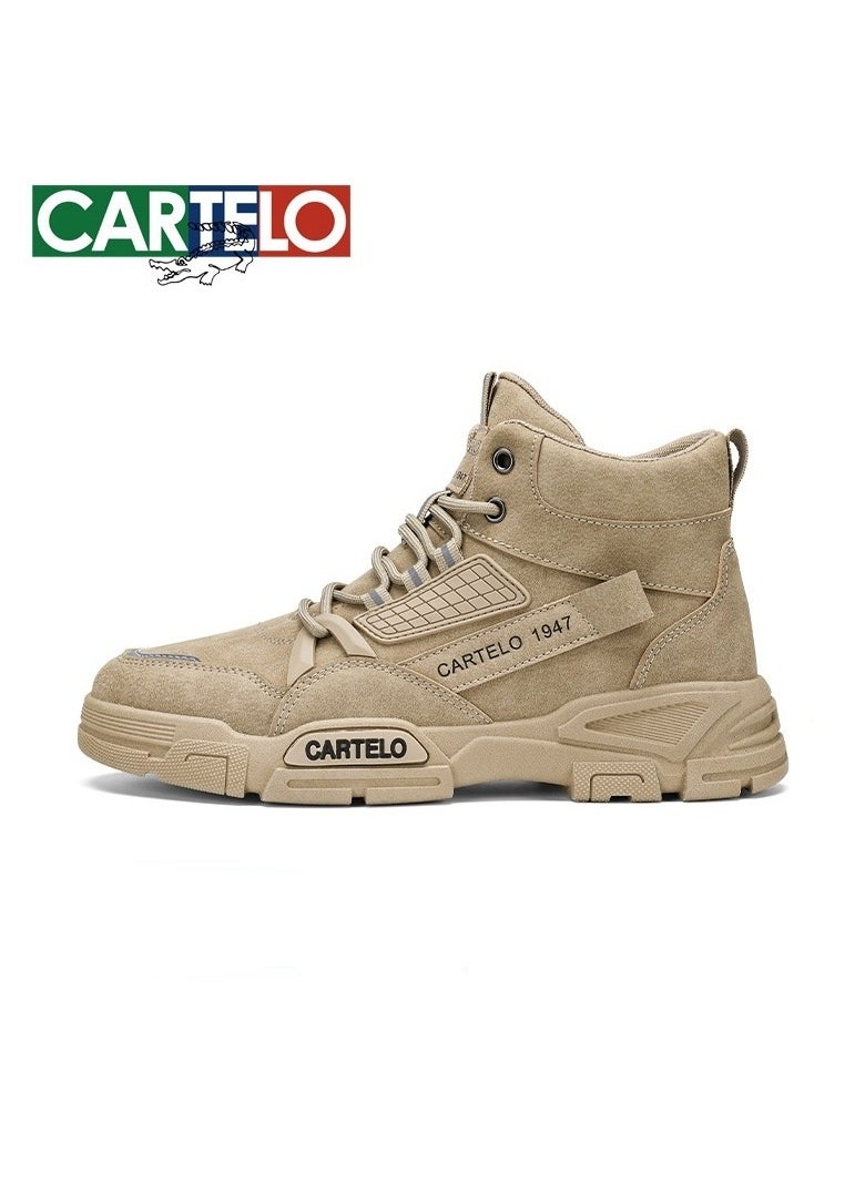 New CARTELO Fashion High Top Outdoor Work Boots