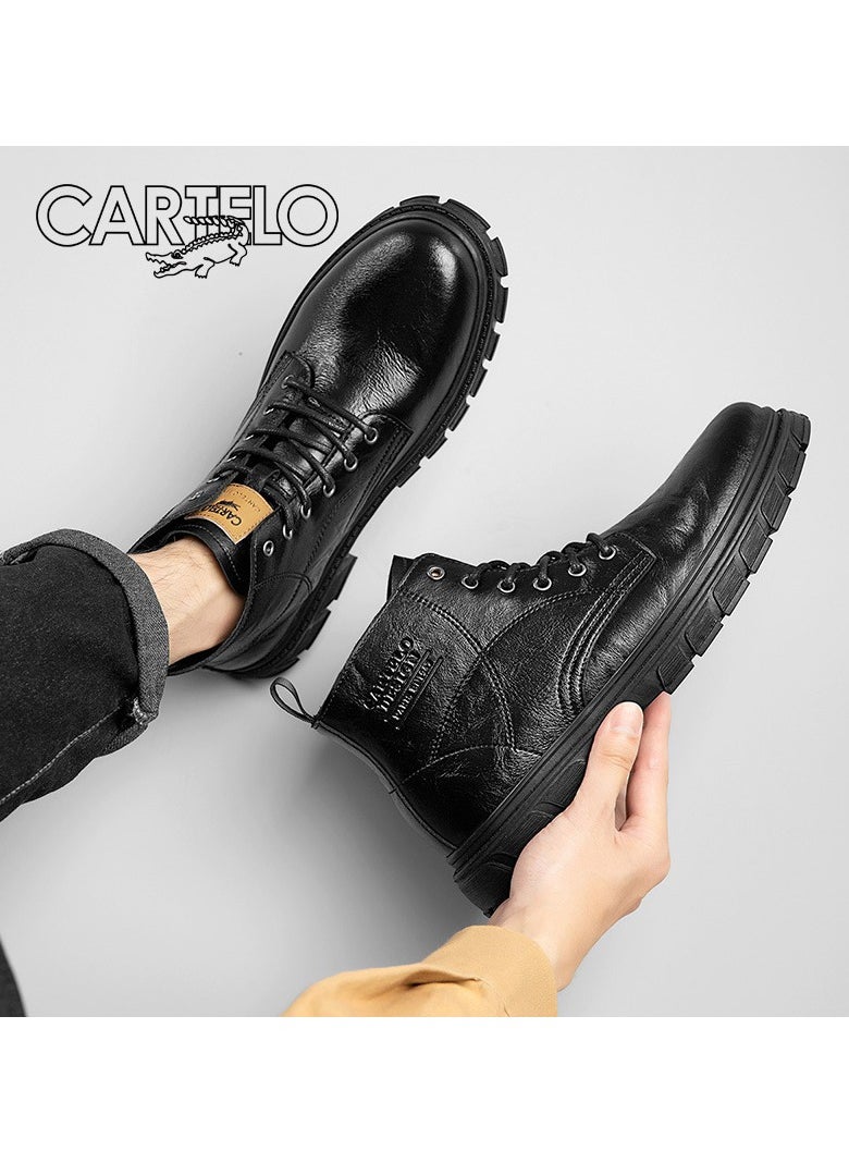 New CARTELO Fashion High Top Outdoor Work Boots