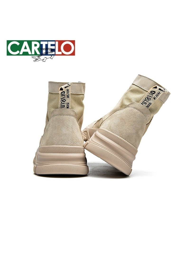 New CARTELO Fashion High Top Outdoor Work Boots