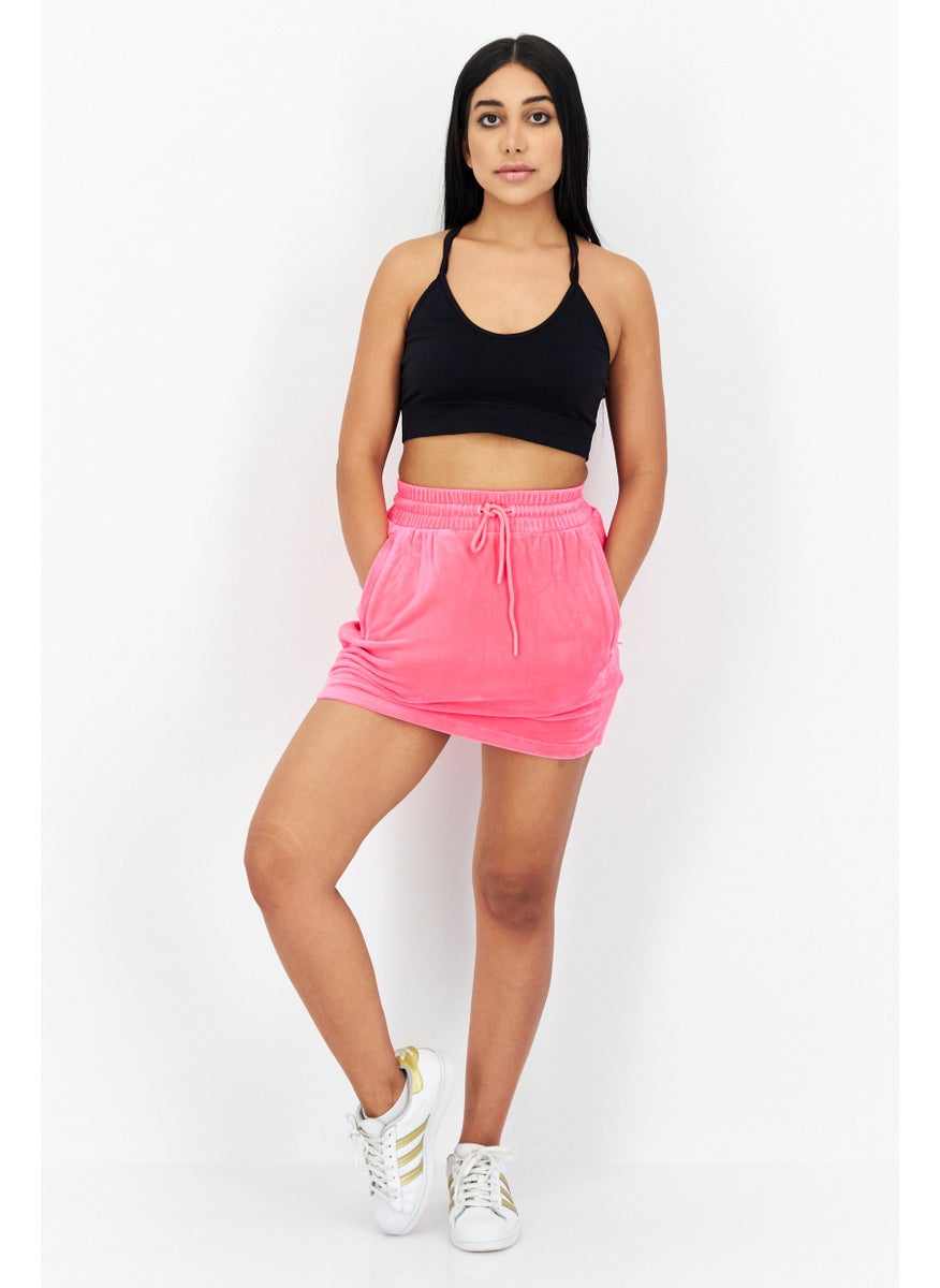 Women Sportswear Fit Embroidered Logo Training Short, Pink