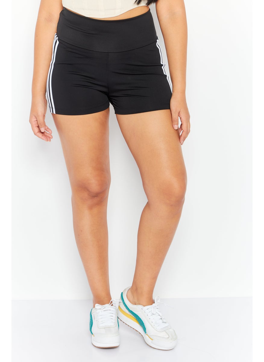 Women Sportswear Fit Training Short, Black/White