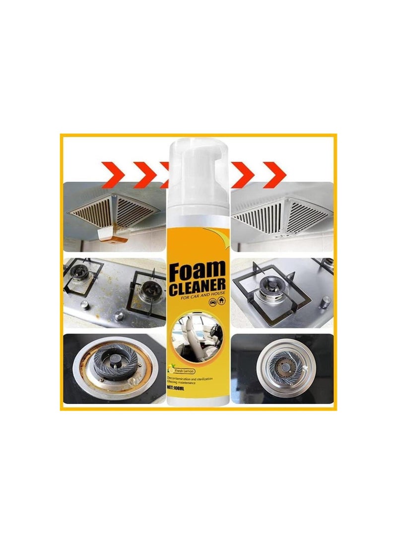 Foam Cleaner All Purpose, Foam Cleaner for Car and House, Amplesunshine Foam Cleaner, Multifunctional Car Foam Cleaner, Kitchen Cleaner Foam Spray, Powerful Stain Removal Kit (150ml, 1pcs)