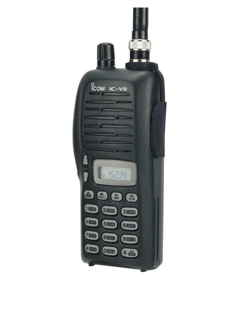 ICOM IC-V8 VHF Two-Way Radio, 136-174MHz, 5.5W, 107 Channels – Ideal for Clear Communication