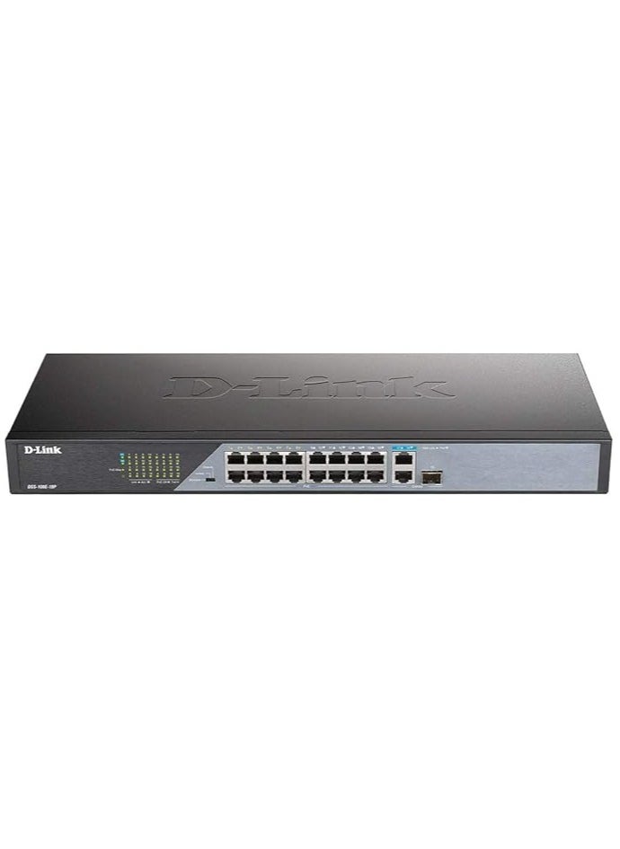 D-Link DSS-100E-18P 18-Port Fast Ethernet PoE Unmanaged Surveillance Switch