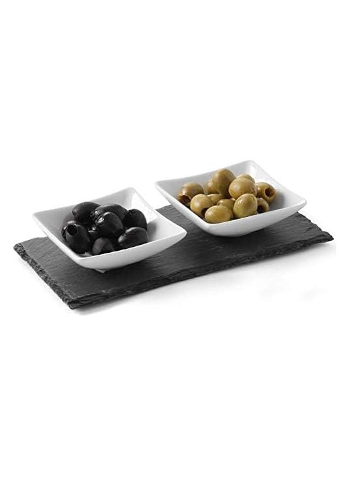 Rectangular Slate Tray, Black, 25 x 10 cm, SL0008