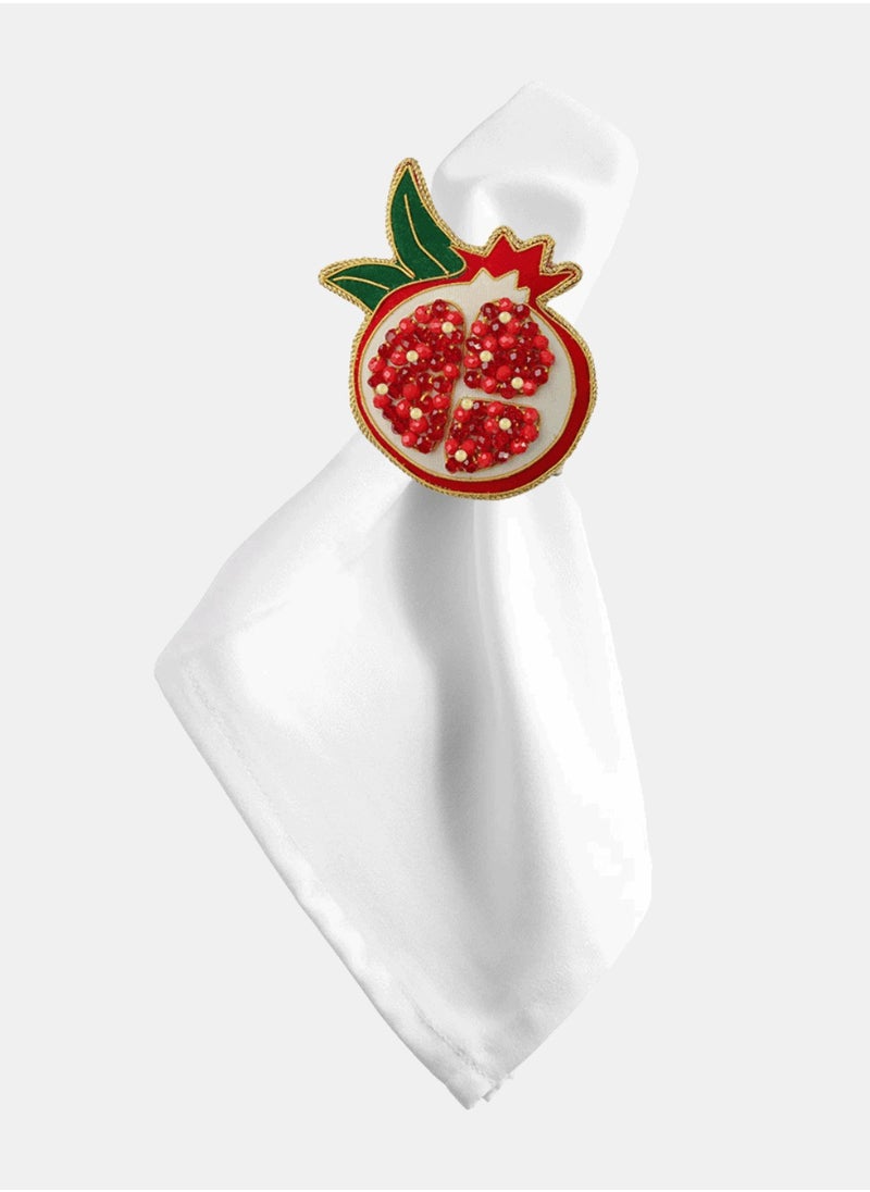 Christmas Decoration HANDMADE NAPKIN RING POMEGRANATE