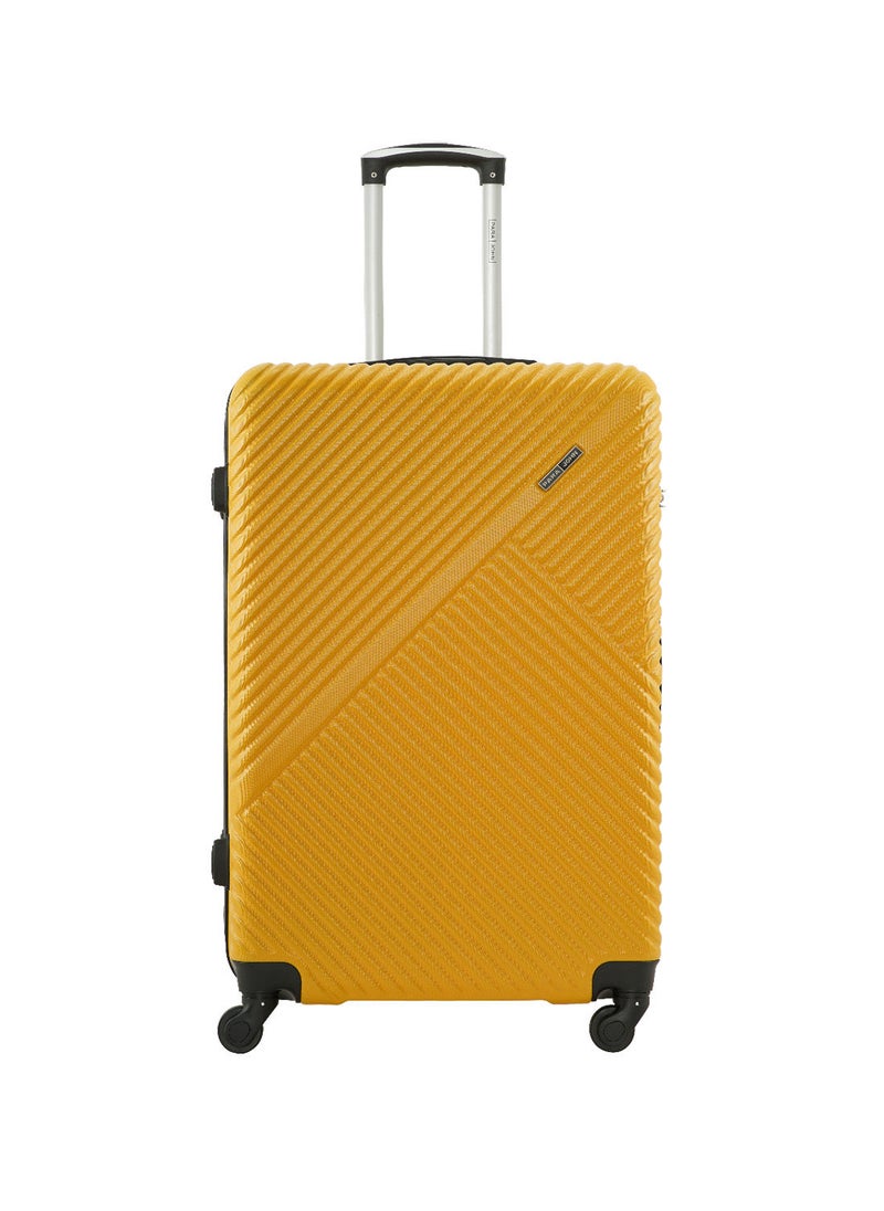 Vizro ABS Hardside Spinner Check In Large Luggage Trolley 28 Inch Yellow