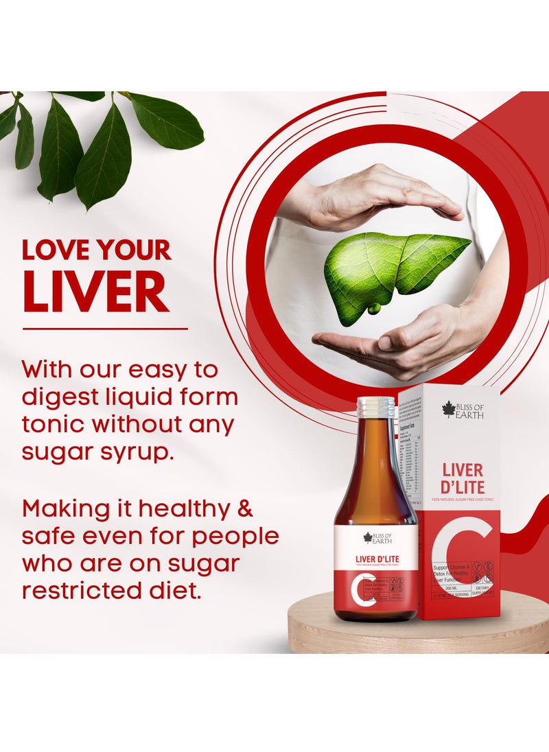 Natural Liver Detox Syrup Detox Supplement & Lungs Detox For Smokers Natural Sugar Free Lungs Supplement 200ml Each