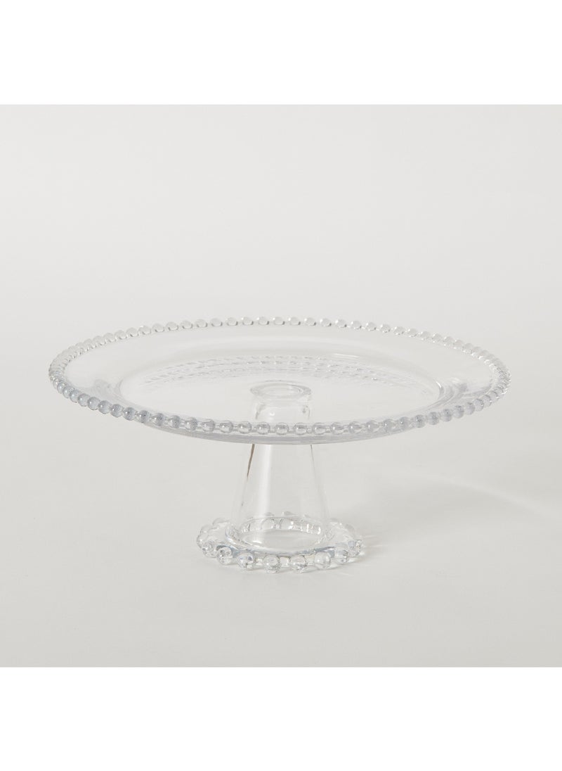 Merriam Beaded Cake Stand with Pedestal 30.5 x 11.5 x 30.5 cm