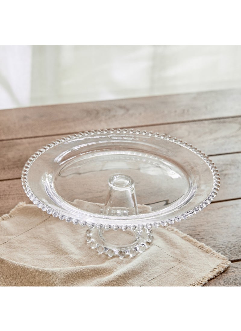 Merriam Beaded Cake Stand with Pedestal 30.5 x 11.5 x 30.5 cm