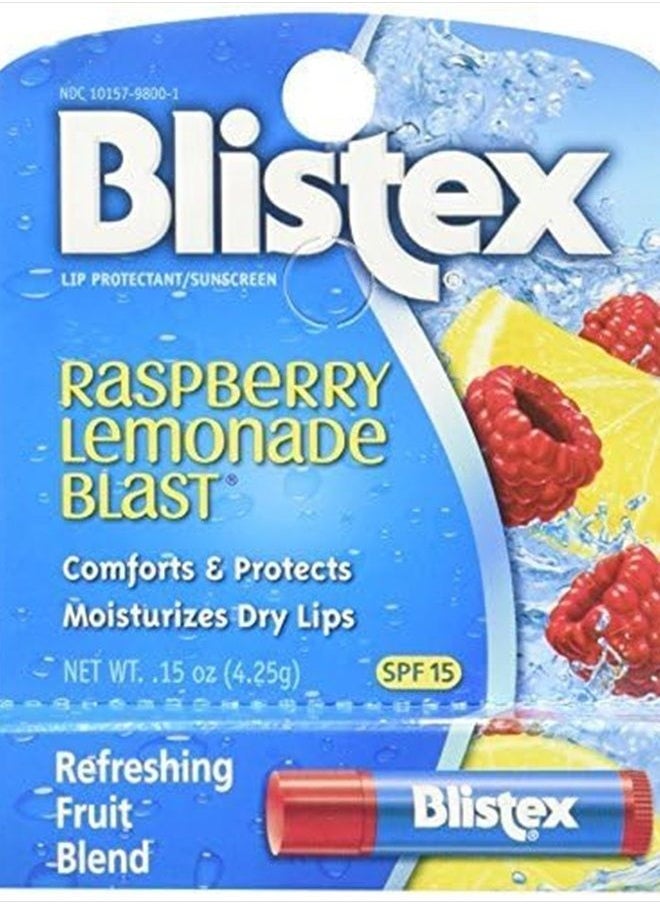 Lip Protectant, Spf 15, Raspberry Lemonade Blast, 0.15 oz