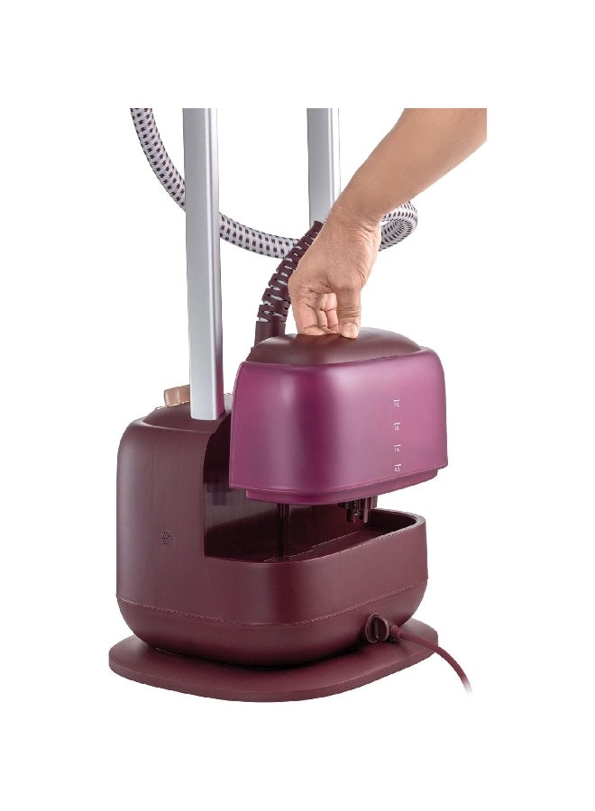 2400W Twin Pole Vertical Garment Steamer 2 L 2400 W GSTD2450-B5 Burgundy/White