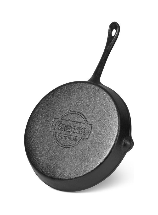 Cast Iron Frying Pan Black 4.6 x 25cm