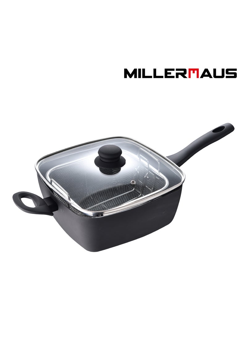 Millerhaus Blossom Sqaure Pan 25.8cm Press Aluminium