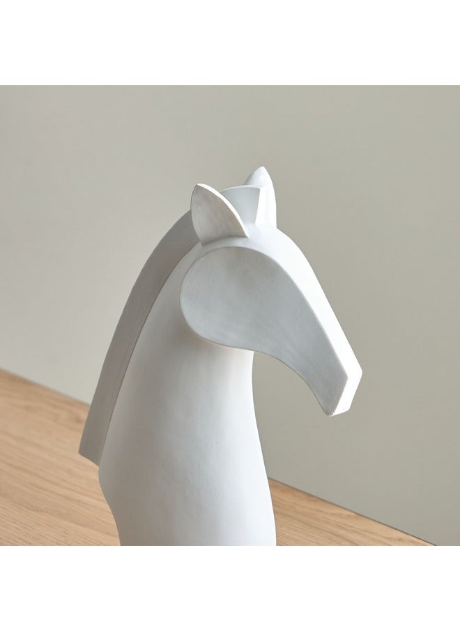 Wren Polyresin Horse Head Decorative Accent 16 x 22 x 7 cm