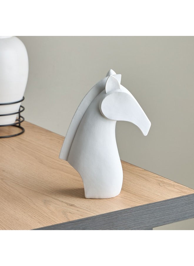 Wren Polyresin Horse Head Decorative Accent 16 x 22 x 7 cm