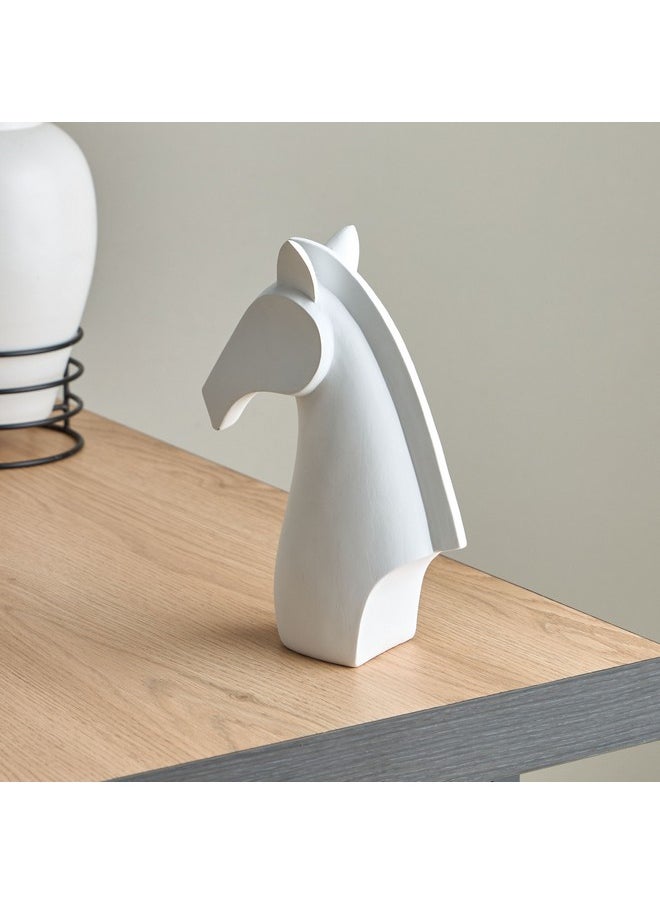 Wren Polyresin Horse Head Decorative Accent 16 x 22 x 7 cm