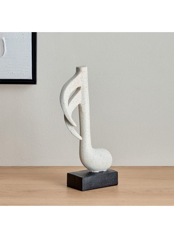 Wren Polyresin Abstract Musical Note Accent 14 x 27 x 7 cm