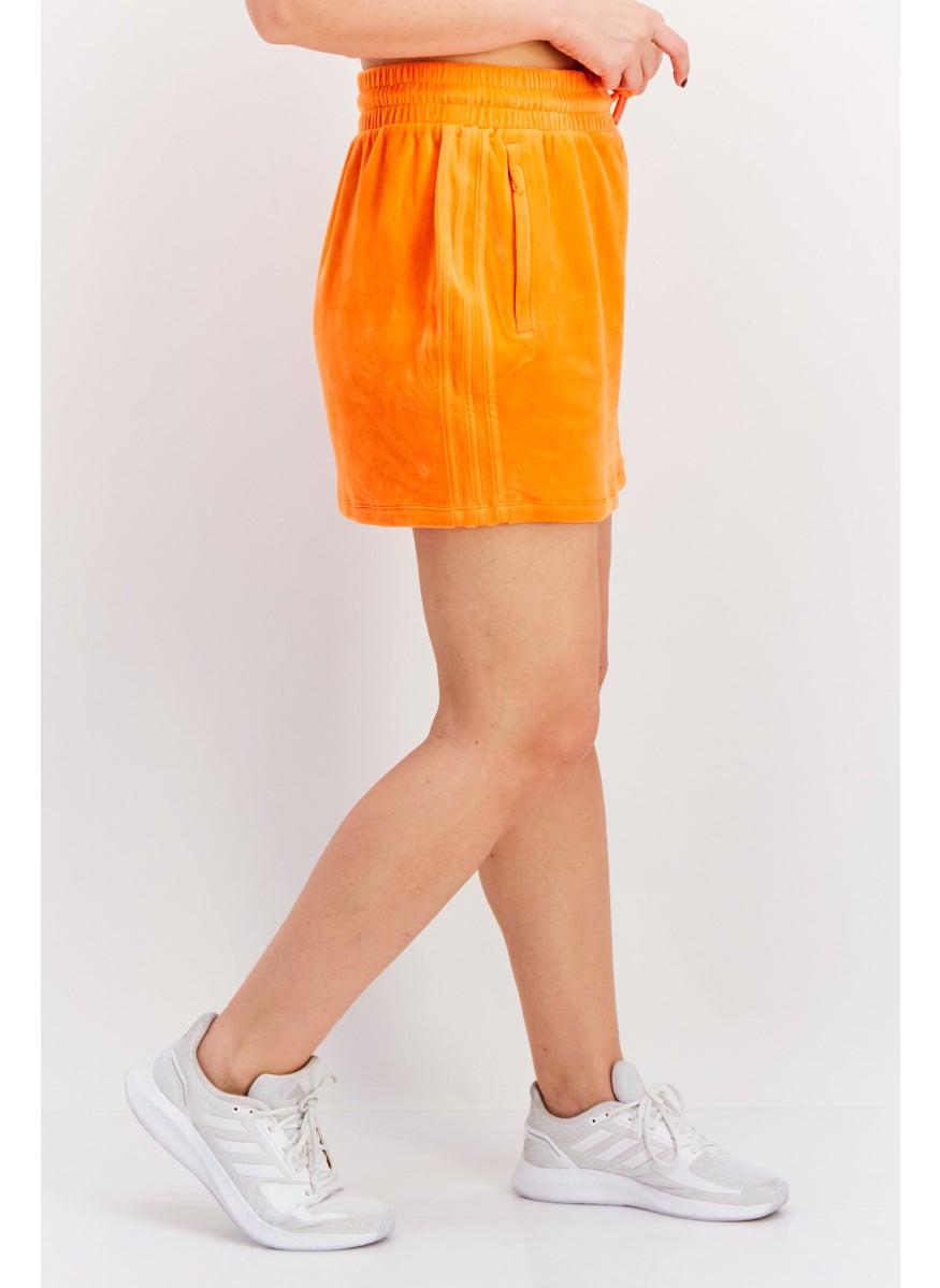 Women Sportswear Fit Drawstring Outdoor Skirt, Orange