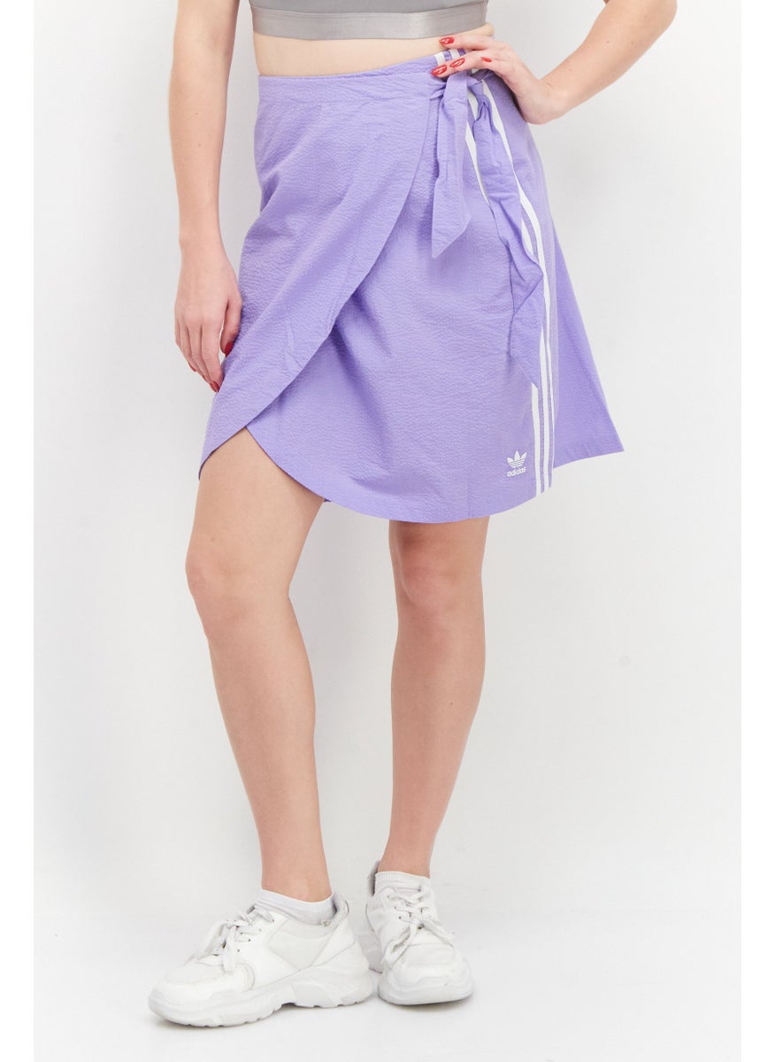 Women Sportswear Fit Outdoor Wrap Skirt, Purple