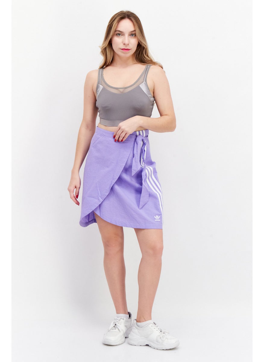 Women Sportswear Fit Outdoor Wrap Skirt, Purple